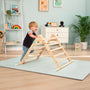 The Adventurer Play Pack: TP Active-Tots Pikler Style Wooden Climbing Triangle with Active-Tots Balance Board and Owl & Fox Musical Instrument Assortment