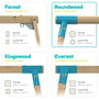 TP Knightswood Single Wooden Swing Frame - Builder - FSC<sup>&reg;</sup> certified