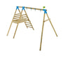 TP Knightswood Double Wooden Swing & Slide Set - FSC<sup>&reg;</sup> certified