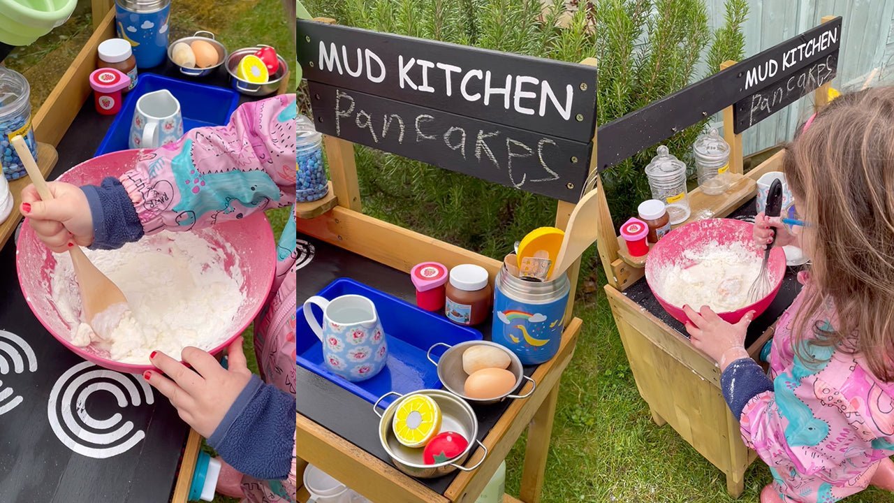  Pancake Day Mud Kitchen! 