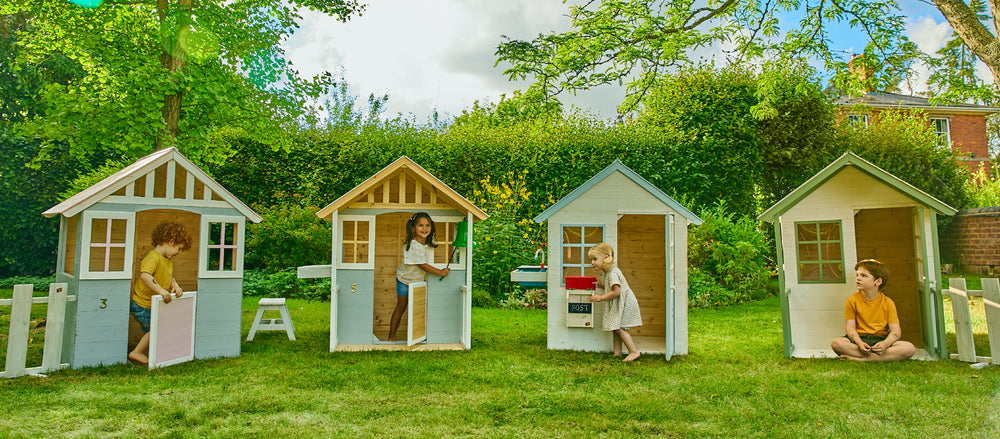 How to paint a wooden playhouse