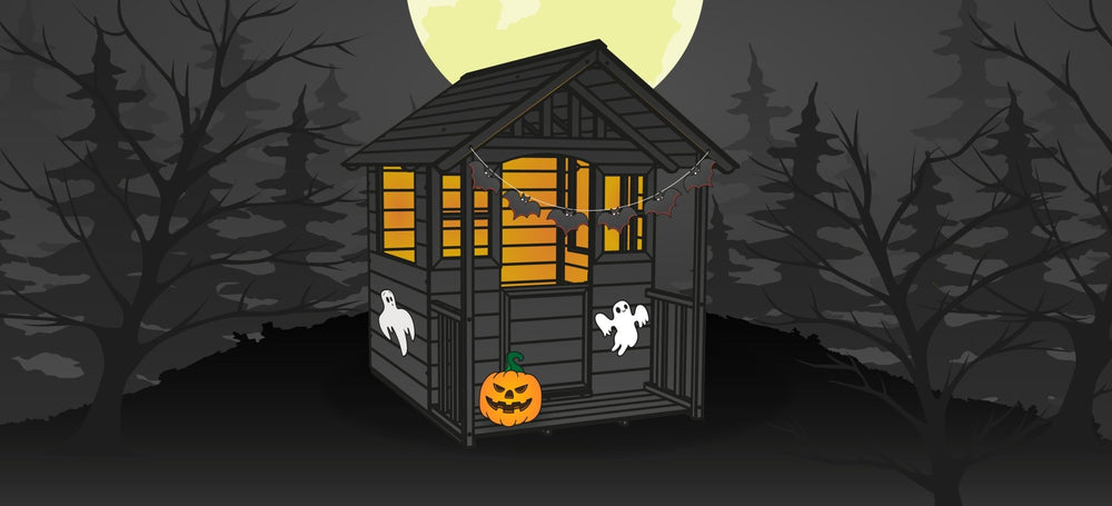 Halloween Playhouse Makeover