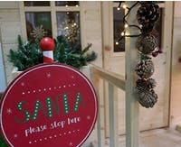 Turn your playhouse into Santa's Grotto