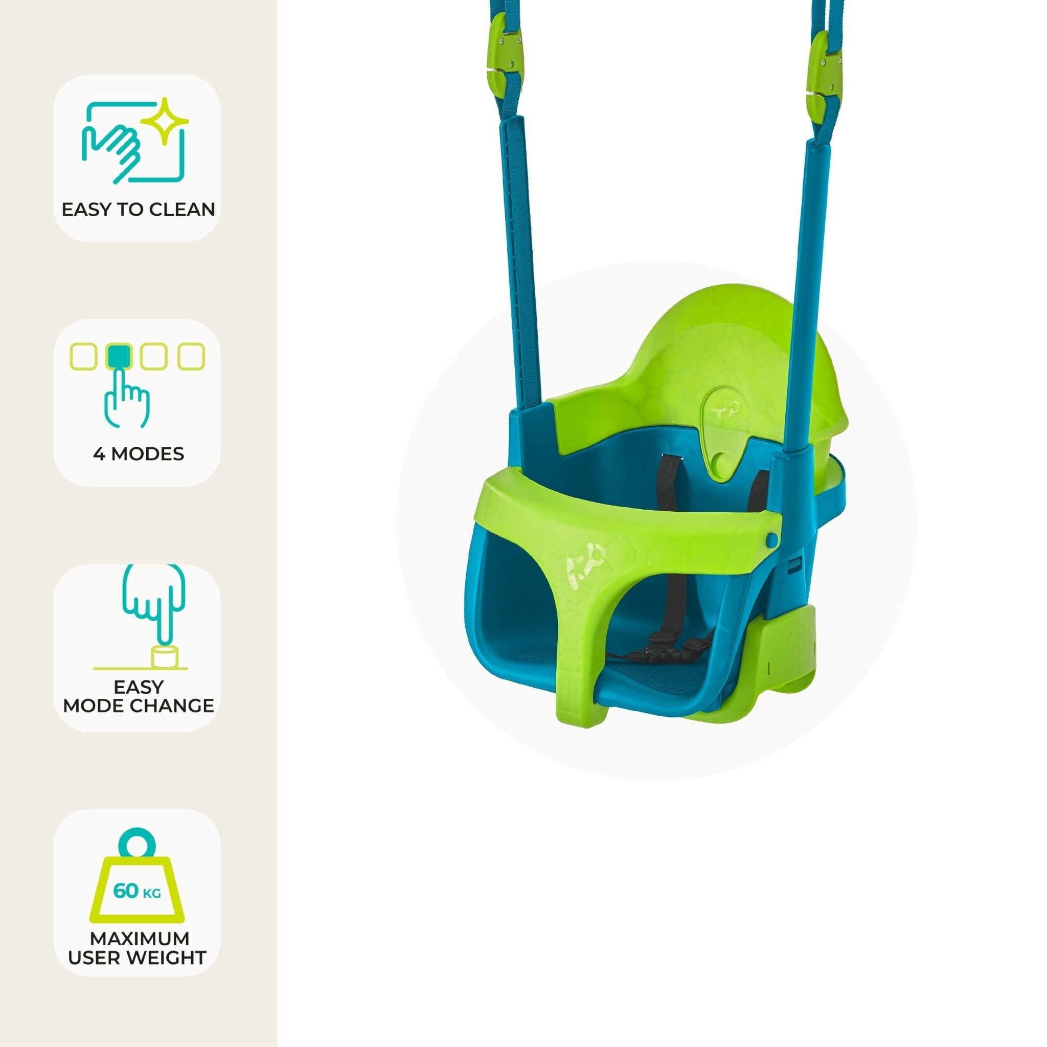 Forest Double Swing with Quadpod for Toddlers | TP Toys