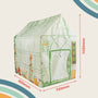 The TP Toys Activo Greenhouse Play Tent features a charming garden print and measures 1020mm high, 950mm wide, and 720mm deep—ideal for imaginative indoor or outdoor playhouse fun.