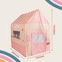 The TP Toys Activo Ice Cream Shop Play Tent features pink and cream stripes, window and door designs, and measures 1020mm x 950mm x 720mm—a delightful imaginative playhouse for endless indoor or outdoor fun.