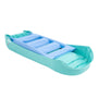 The TP Toys Bluey Plastic Folding Slide, shown in turquoise and light blue, features four molded seats and raised sides—ideal for pairing with Bluey play equipment for endless indoor or outdoor fun.