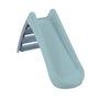 The TP Toys PalPlay Misty Sky Plastic 4ft Folding Slide is a light blue toddler slide with a three-step ladder, seen from the front at an angle. Ideal for indoor or outdoor play, this slide easily folds for storage.