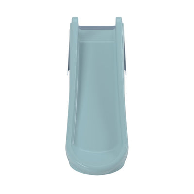 The TP Toys PalPlay Misty Sky Plastic 4ft Folding Slide, shown in light blue against a white background, is ideal as an indoor or outdoor slide for active toddlers.