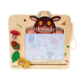 The Gruffalo Wooden Magnetic Drawing Board - FSC® certified by TP Toys features character art, a drawing pen, and removable leaf and mushroom magnets for creative sketches.