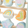 The TP Toys Grow With Peppa Pig Wooden Abacus features colorful, illustrated blocks with Peppa Pig characters—ideal for sensory play and building fine motor skills.
