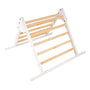 The TP Toys TP Active-Tots Pikler Style Three in One Playset, made from FSC® certified wood with white side panels and natural rungs, is ideal for Montessori climbing activities and shown on a white background.