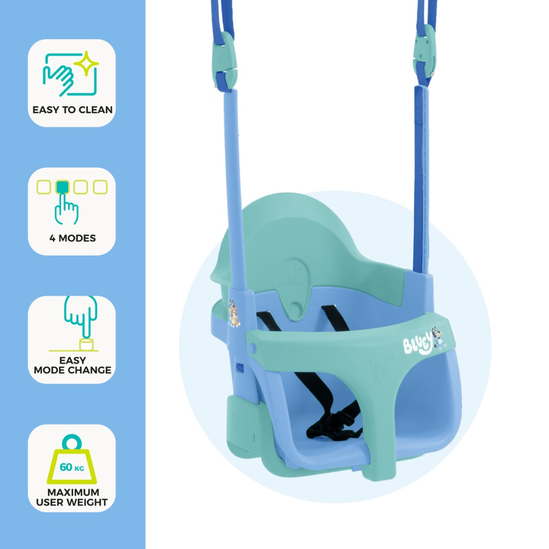 Forest Single Swing with Bluey Quadpod for Toddlers | TP Toys