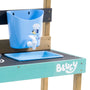 The TP Toys Bluey Little Chef Wooden Mud Kitchen – FSC® certified – features a blue basin, tap, tray, and Bluey logo. It’s perfect for kids' outdoor play kitchens or as part of your Bluey mud kitchen setup.