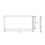 Black and white technical drawing of the TP Active-Tots Pikler Style Wooden Climbing Triangle & Slide by TP Toys, dimensions 100 cm (L) x 45 cm (H) x 5.5 cm (D), ideal as a Montessori climbing toy or accessory for indoor play.