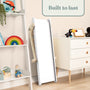 The TP Toys Active-Tots Pikler Style Folding Wooden Slide (FSC® certified) stands beside a white dresser and ladder shelf in a kids’ room. Toys and books are neatly arranged. Built to last—perfect for indoor play and Montessori setups.