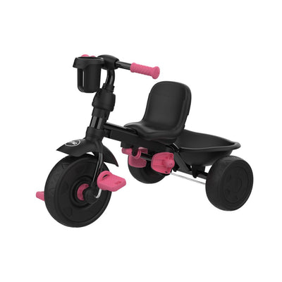The TP Toys Zoomee 4 in 1 Deluxe Trike in Pink Dusk is a stylish trike for toddlers, perfect for little riders.
