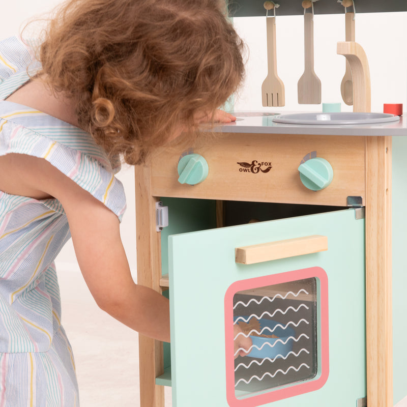 Owl & Fox Wooden Early Years Kitchen Set, Toaster Set & Coffee Machine - FSC<sup>&reg;</sup> certified