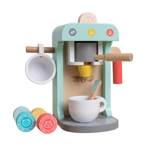 Owl &amp Fox Wooden Coffee Machine FSC® certified