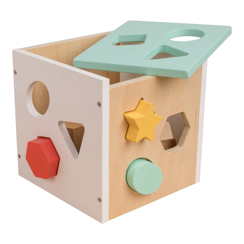 Owl Fox Wooden Activity Cube Kids Wooden Shape Sorter – TP Toys
