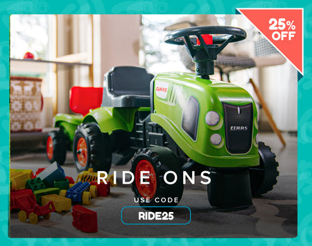 25% off ride ons
