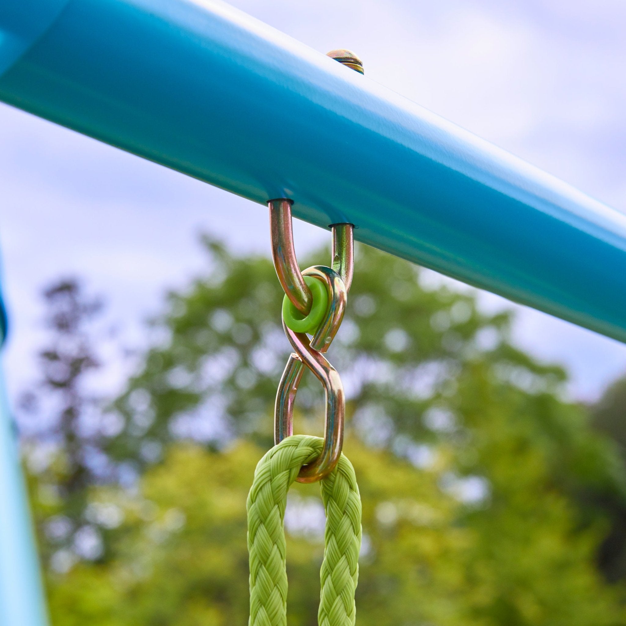 TP Triple Metal Swing Set with Glider Seat | TP Toys
