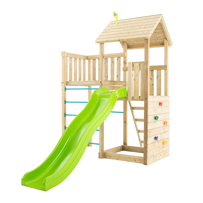 TP Skywood Wooden Play Tower with CrazyWavy Slide & Sky Deck - FSC<sup>&reg;</sup> certified