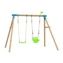 TP Compact Wooden Double Swing Set with Roped Rapide Seat & Baby Seat - FSC<sup>&reg;</sup> certified