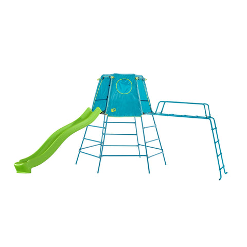 Explorer Metal Climbing Frame Set Ripple Slide &amp Jungle Run