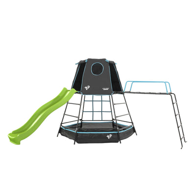 TP Explorer Metal Climbing Frame Set with Ripple Slide and Jungle Run Black Edition Image 1