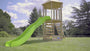 Castlewood wooden climbing frame tower with Crazywavy slide video