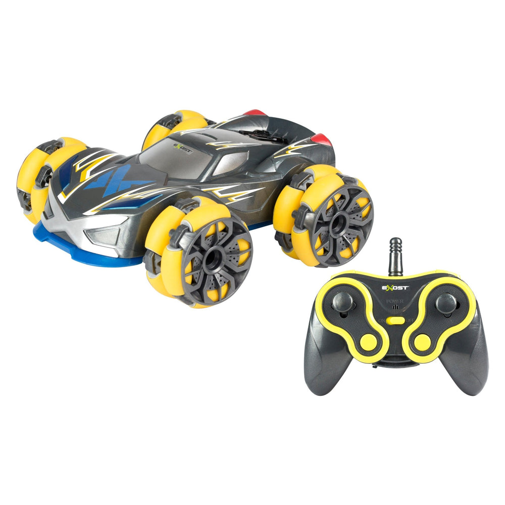 The TP Toys Exost Hyperdrift is a remote control car with drift wheels, ideal for cool stunts and smooth drifting fun.