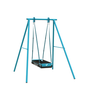 Single Metal Swing with Pirate Boat Seat