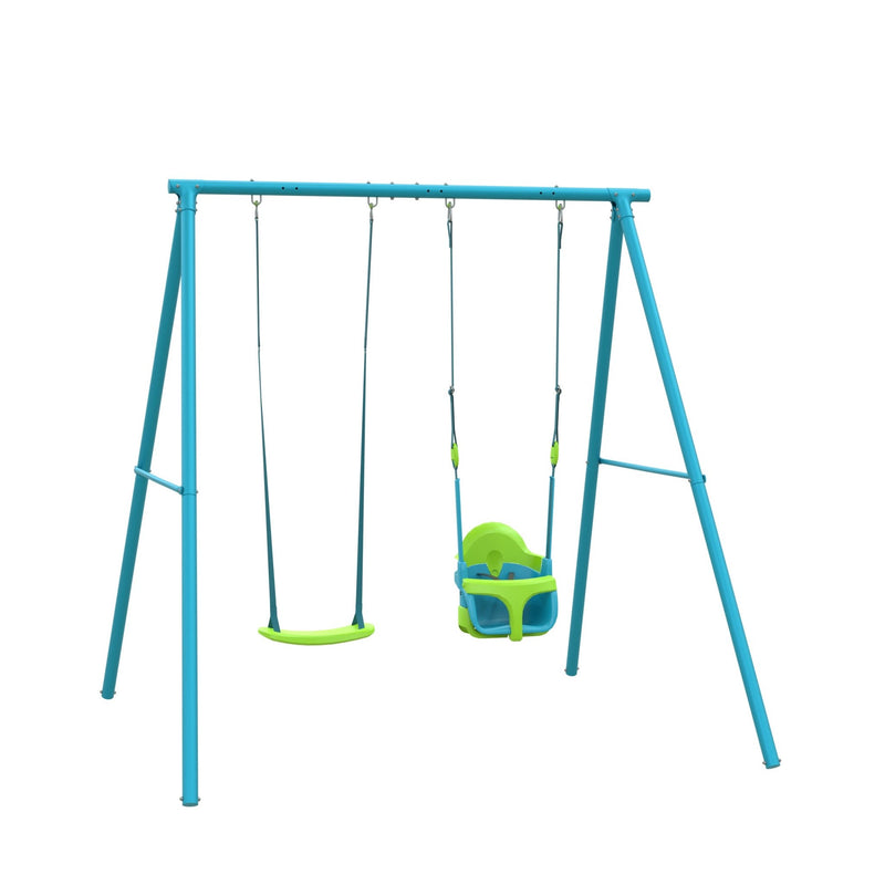 TP Deluxe Double Metal Swing with Rapide Quadpod seats