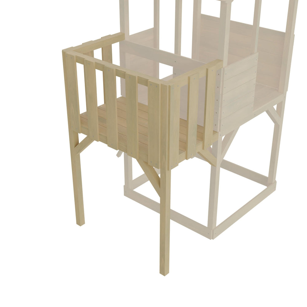 TP Treehouse Wooden Play Tower Wooden Balcony - FSC® certified Image 1