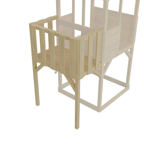 Treehouse Wooden Play Tower Wooden Balcony FSC® certified