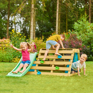 TP Wooden Climb & Slide kids garden climbing frame