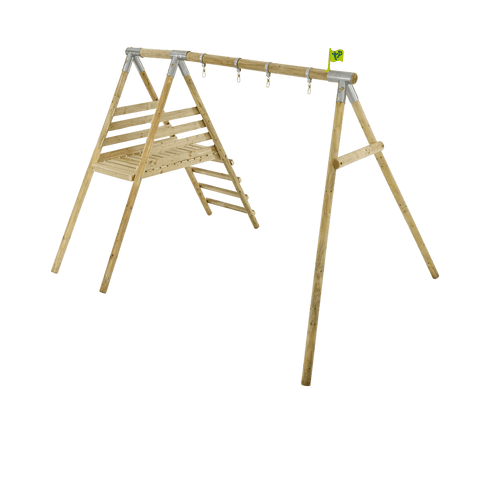 Knightswood Wooden Double &amp Deck Swing Frame