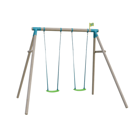 Sherwood Wooden Double Swing Set PEFC certified