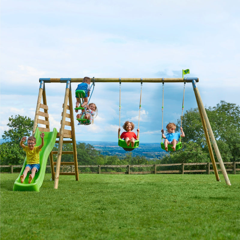 Smyths Wooden Swing Set Outdoor Play Centre Smyths Toys Swing Set