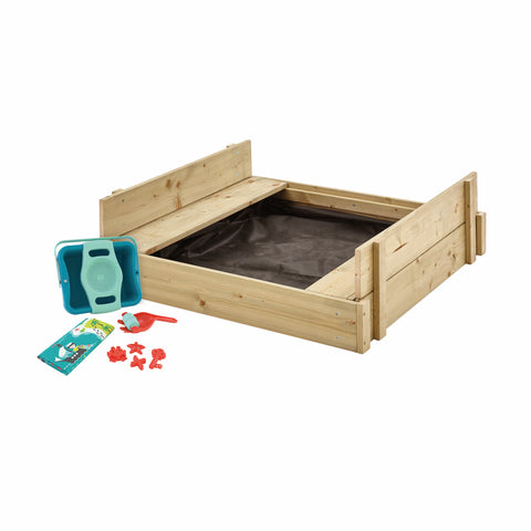 Wooden Lidded Sandpit Dig & Explorer Accessory Kit FSC® certified