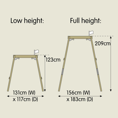TP Forest Acorn Growable Swing Set with Quadpod - FSC® certified Image 11