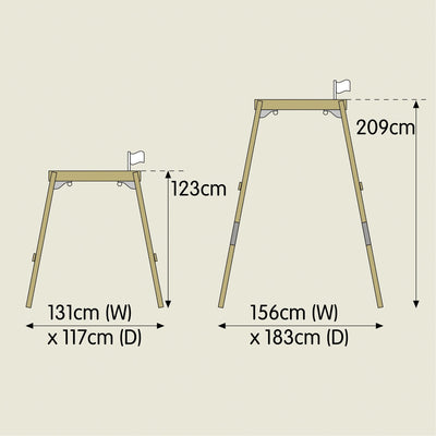 TP Forest Acorn Growable Wooden Swing Frame - FSC® certified Image 9