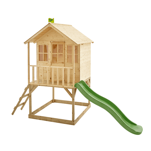 Hill Top Tower Wooden Playhouse Slide FSC® certified