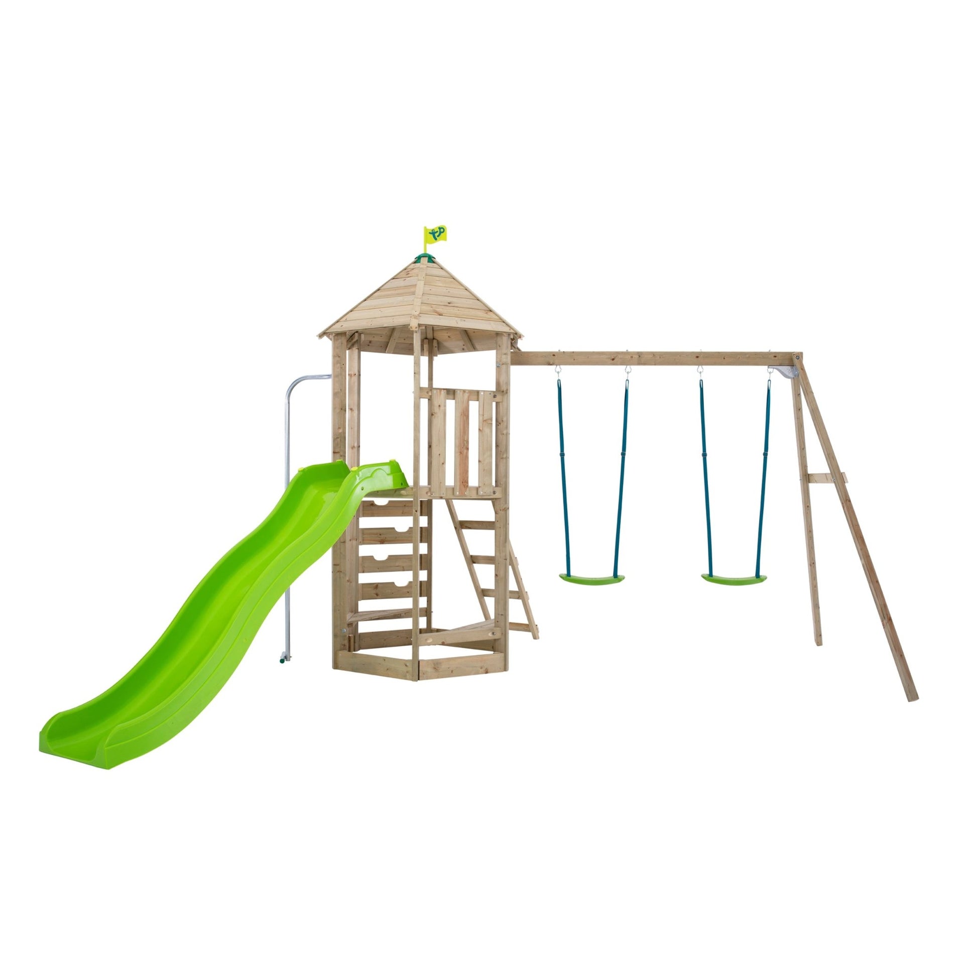Playhouse Castlewood Wooden Swing Set KidKraft Castlewood Wooden - Main Image