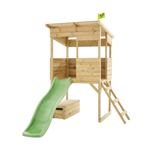 Treetops Wooden Tower Playhouse Toy Box Slide FSC® certified