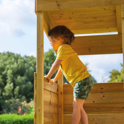 TP Treetops Wooden Tower Playhouse with Toy Box and Slide - FSC® certified image 15