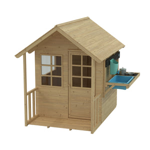 Lavender Cottage Playhouse with Deluxe Mud Kitchen Accessory - FSC<sup>&reg;</sup> certified