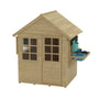 Foxglove Cottage Playhouse with Early Fun Mud Kitchen Accessory and Shutters - FSC<sup>&reg;</sup> certified