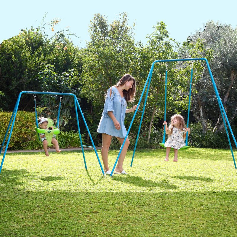 TP Small to Tall 2 in 1 Metal Swing Set